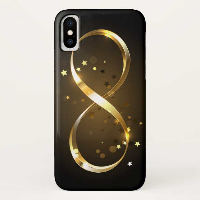 Golden Infinity Symbol Case-Mate iPhone Hülle (Rückseite)