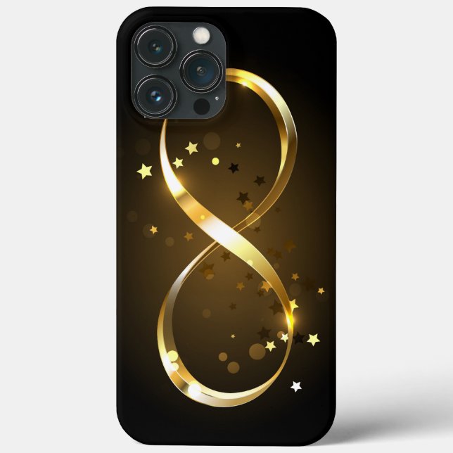 Golden Infinity Symbol Case-Mate iPhone Hülle (Rückseite)