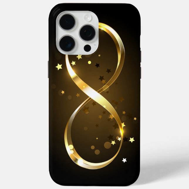 Golden Infinity Symbol Case-Mate iPhone Hülle (Rückseite)