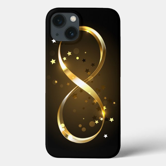 Golden Infinity Symbol Case-Mate iPhone Hülle (Rückseite)