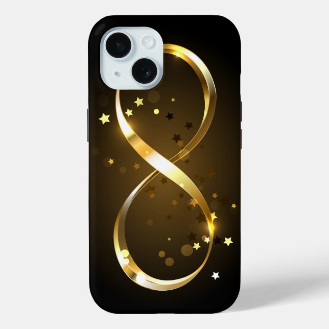 Golden Infinity Symbol Case-Mate iPhone Hülle (Rückseite)