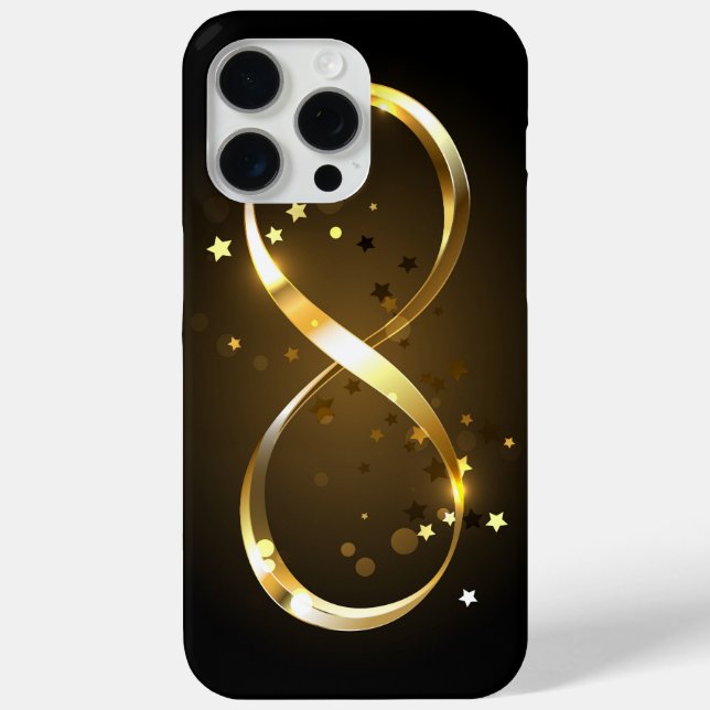 Golden Infinity Symbol Case-Mate iPhone Hülle (Rückseite)