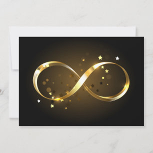 Golden Infinity Symbol Dankeskarte