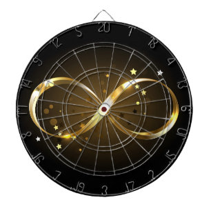 Golden Infinity Symbol Dartscheibe