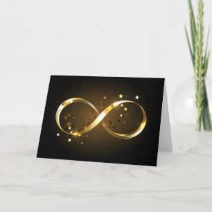 Golden Infinity Symbol Einladung