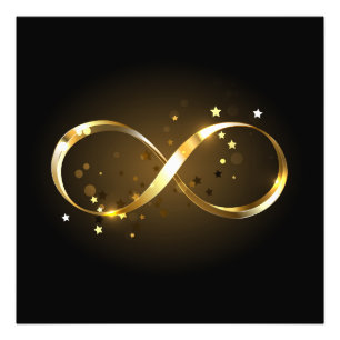 Golden Infinity Symbol Fotodruck