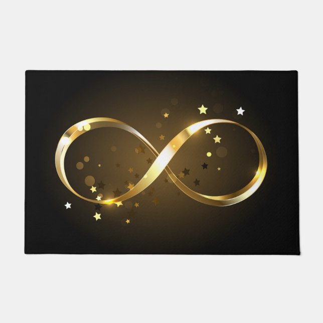 Golden Infinity Symbol Fußmatte (Vorderseite)