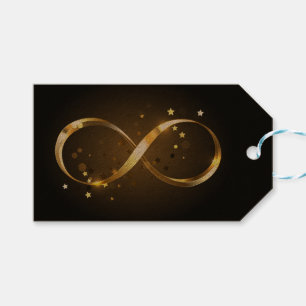 Golden Infinity Symbol Geschenkanhänger