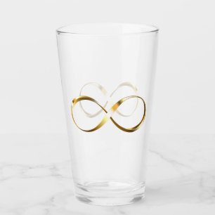 Golden Infinity Symbol Glas