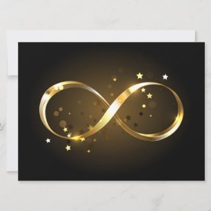 Golden Infinity Symbol Karte