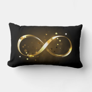 Golden Infinity Symbol Lendenkissen