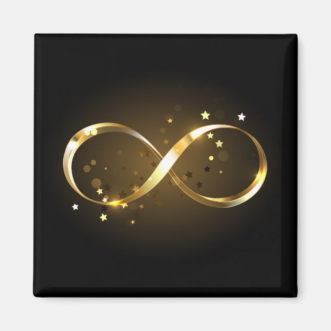 Golden Infinity Symbol Magnet (Vorne)