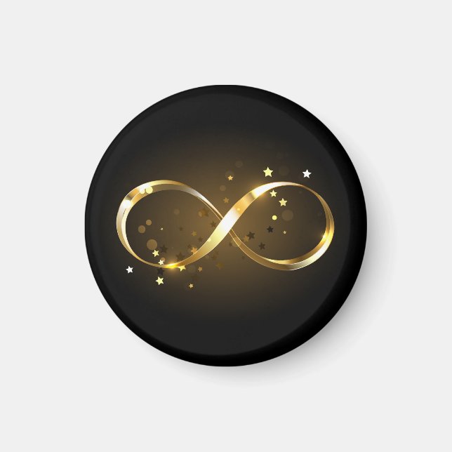 Golden Infinity Symbol Magnet (Vorne)