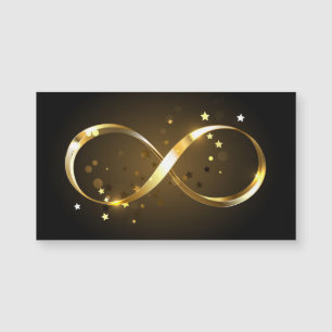 Golden Infinity Symbol Magnetkarte