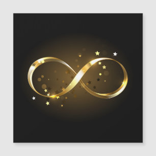 Golden Infinity Symbol Magnetkarte