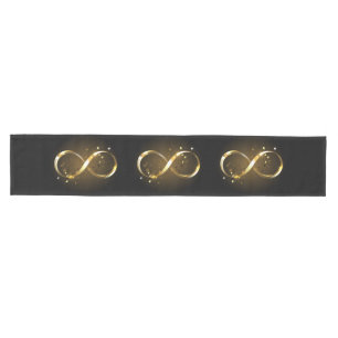 Golden Infinity Symbol Mittelgroßer Tischläufer