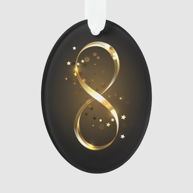 Golden Infinity Symbol Ornament (Vorderseite)