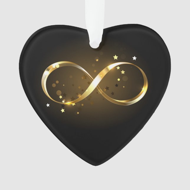 Golden Infinity Symbol Ornament (Vorderseite)