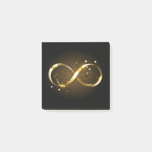 Golden Infinity Symbol Post-it Klebezettel