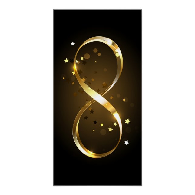 Golden Infinity Symbol Poster (Vorderseite)