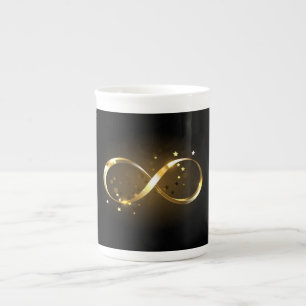 Golden Infinity Symbol Prozellantasse