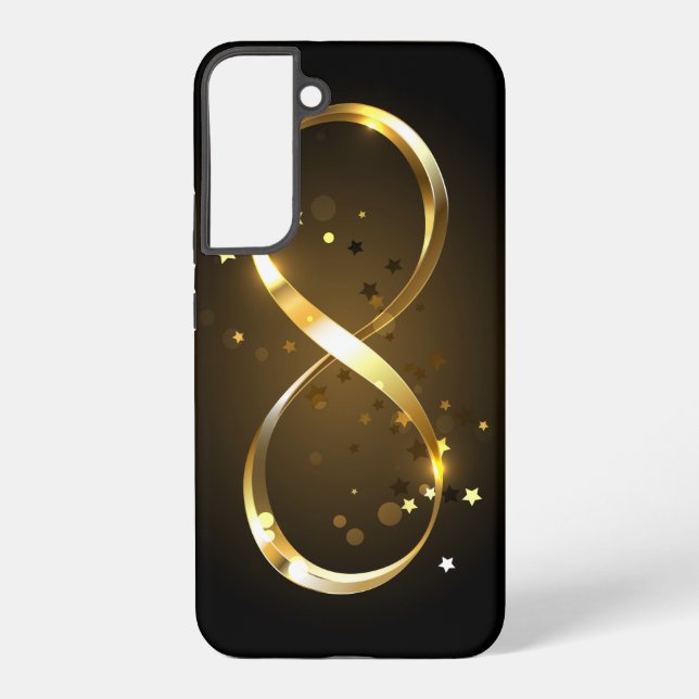 Golden Infinity Symbol Samsung Galaxy Hülle (Rückseite)