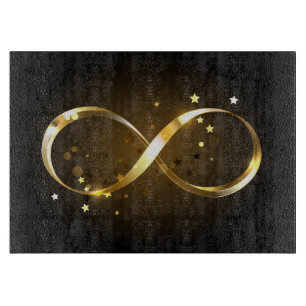 Golden Infinity Symbol Schneidebrett