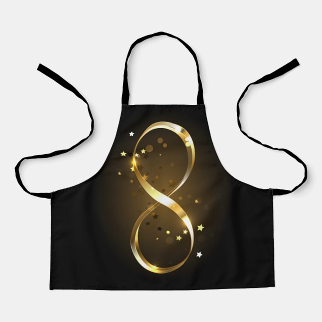 Golden Infinity Symbol Schürze (Vorderseite)