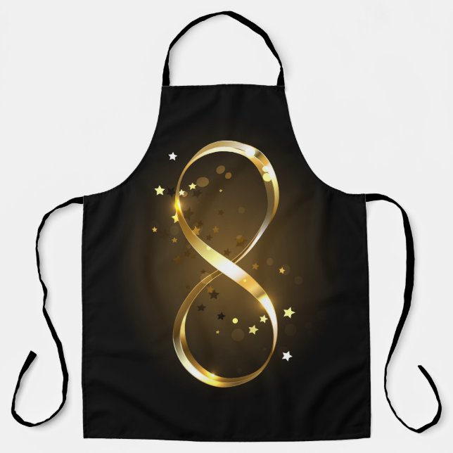 Golden Infinity Symbol Schürze (Vorderseite)