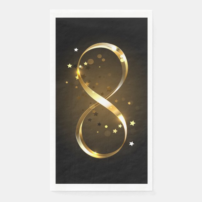 Golden Infinity Symbol Serviette (Vorderseite)