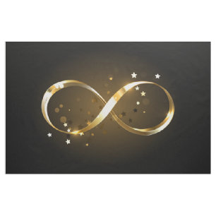 Golden Infinity Symbol Stoff