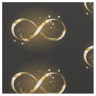 Golden Infinity Symbol Stoff