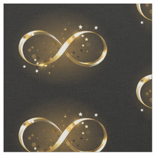 Golden Infinity Symbol Stoff