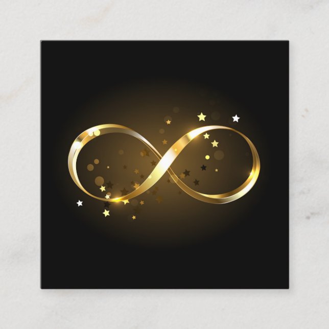 Golden Infinity Symbol Terminkarte (Vorderseite)