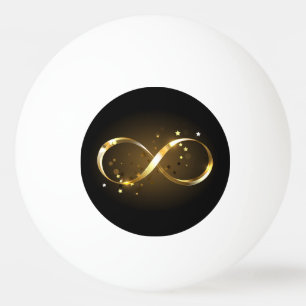 Golden Infinity Symbol Tischtennisball