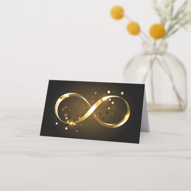 Golden Infinity Symbol Treuekarte (Vorderseite)