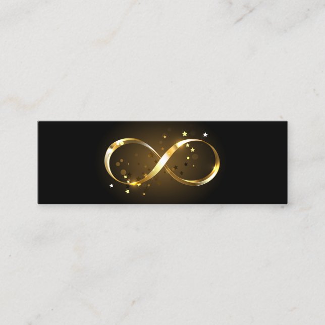 Golden Infinity Symbol Treuekarte (Vorderseite)