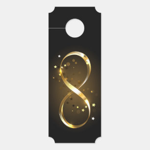 Golden Infinity Symbol Türanhänger