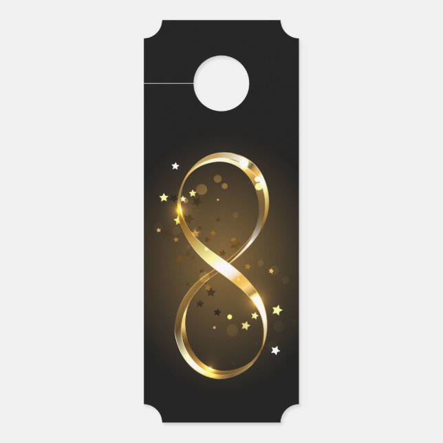 Golden Infinity Symbol Türanhänger (Vorderseite)