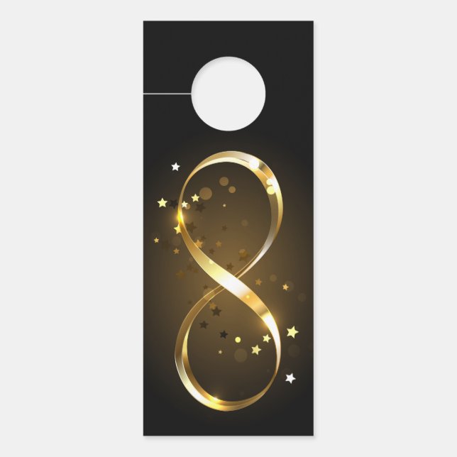 Golden Infinity Symbol Türanhänger (Vorderseite)