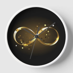 Golden Infinity Symbol Uhr