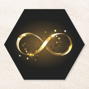 Golden Infinity Symbol Untersetzer