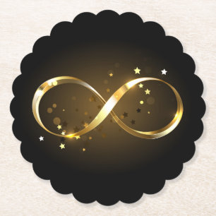 Golden Infinity Symbol Untersetzer