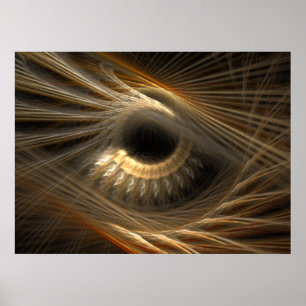 Golden Iris Poster