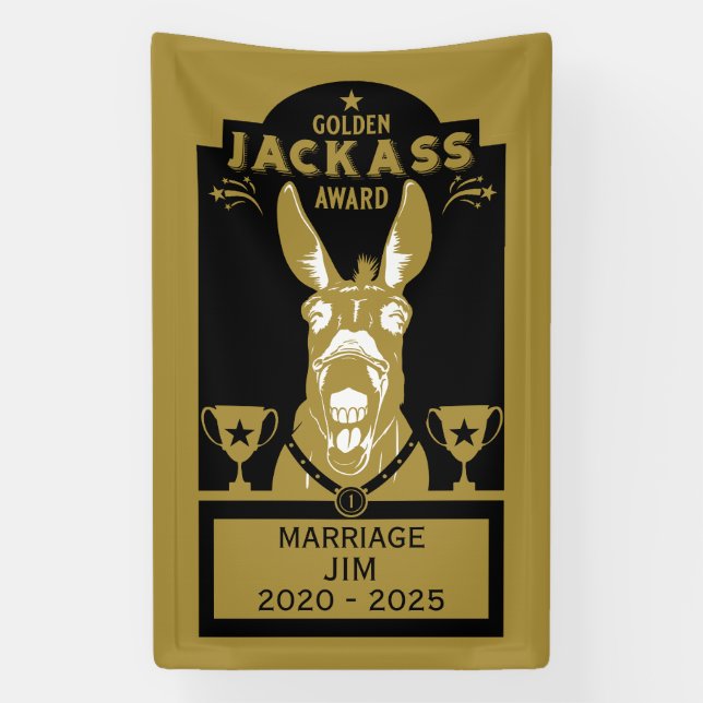 Golden Jackass Award Banner (Vertikal)