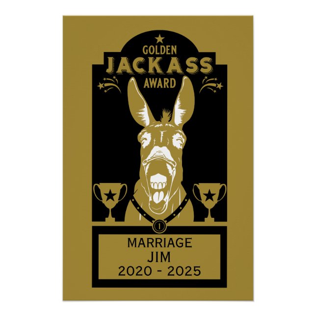 Golden Jackass Award Poster (Vorderseite)