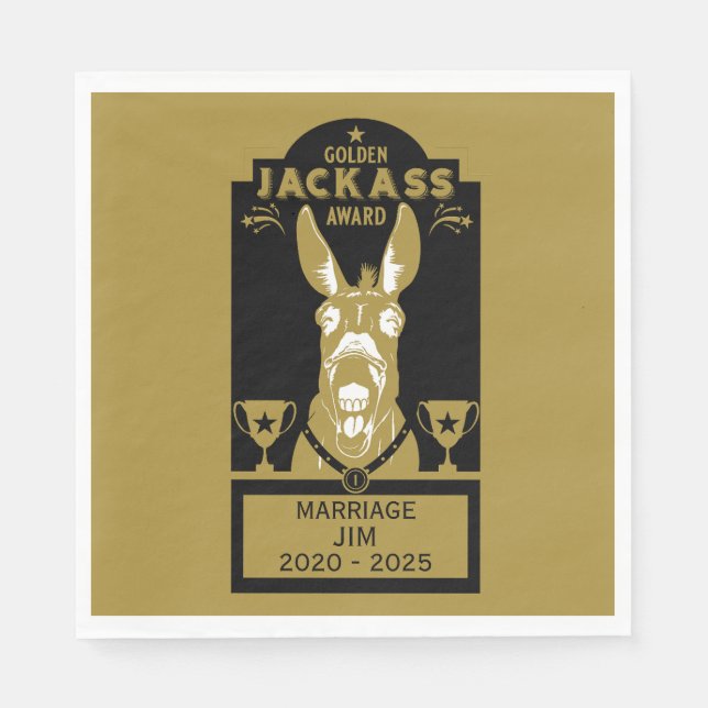 Golden Jackass Award Serviette (Vorderseite)