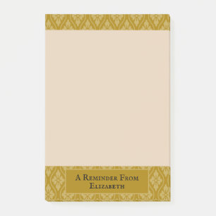 Golden Japanese Scroll Personalisiert Post-it Klebezettel