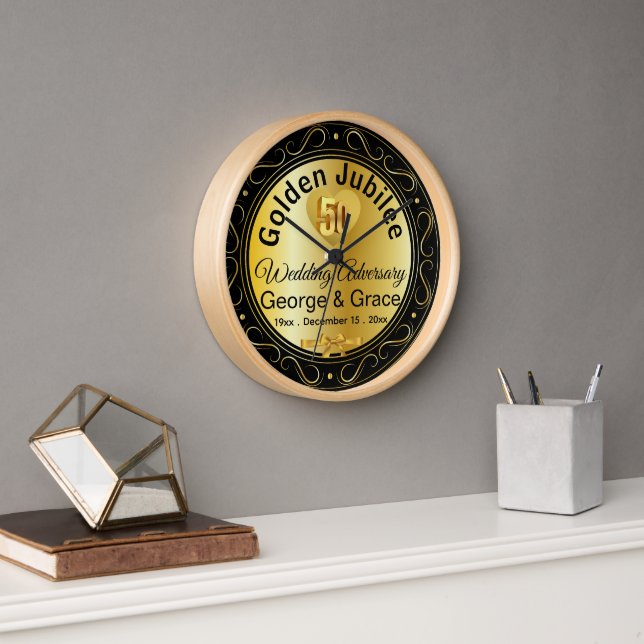 Golden Jubilee 50-jähriges Geschenk für Ehefrau üb Uhr (Büro)