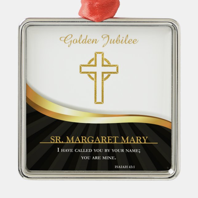 Golden Jubilee of Religious Life, 50 Jahre Ornament Aus Metall (Vorne)